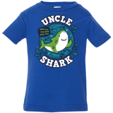 T-Shirts Royal / 6 Months Shark Family trazo - Uncle Infant Premium T-Shirt