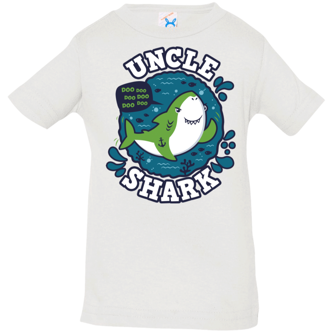 T-Shirts White / 6 Months Shark Family trazo - Uncle Infant Premium T-Shirt