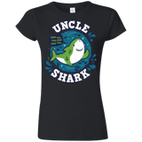 T-Shirts Black / S Shark Family trazo - Uncle Junior Slimmer-Fit T-Shirt