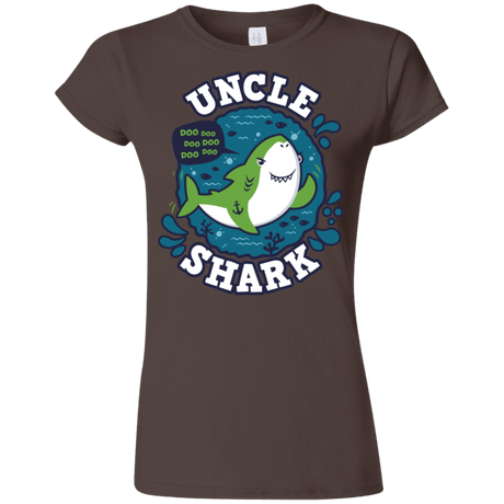 T-Shirts Dark Chocolate / S Shark Family trazo - Uncle Junior Slimmer-Fit T-Shirt