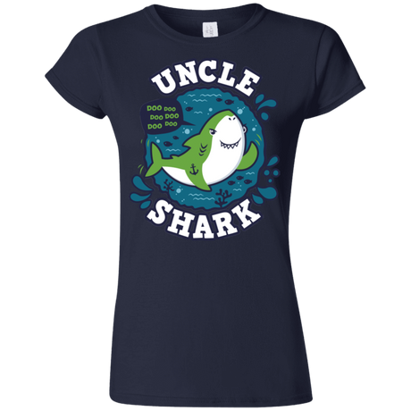 T-Shirts Navy / S Shark Family trazo - Uncle Junior Slimmer-Fit T-Shirt