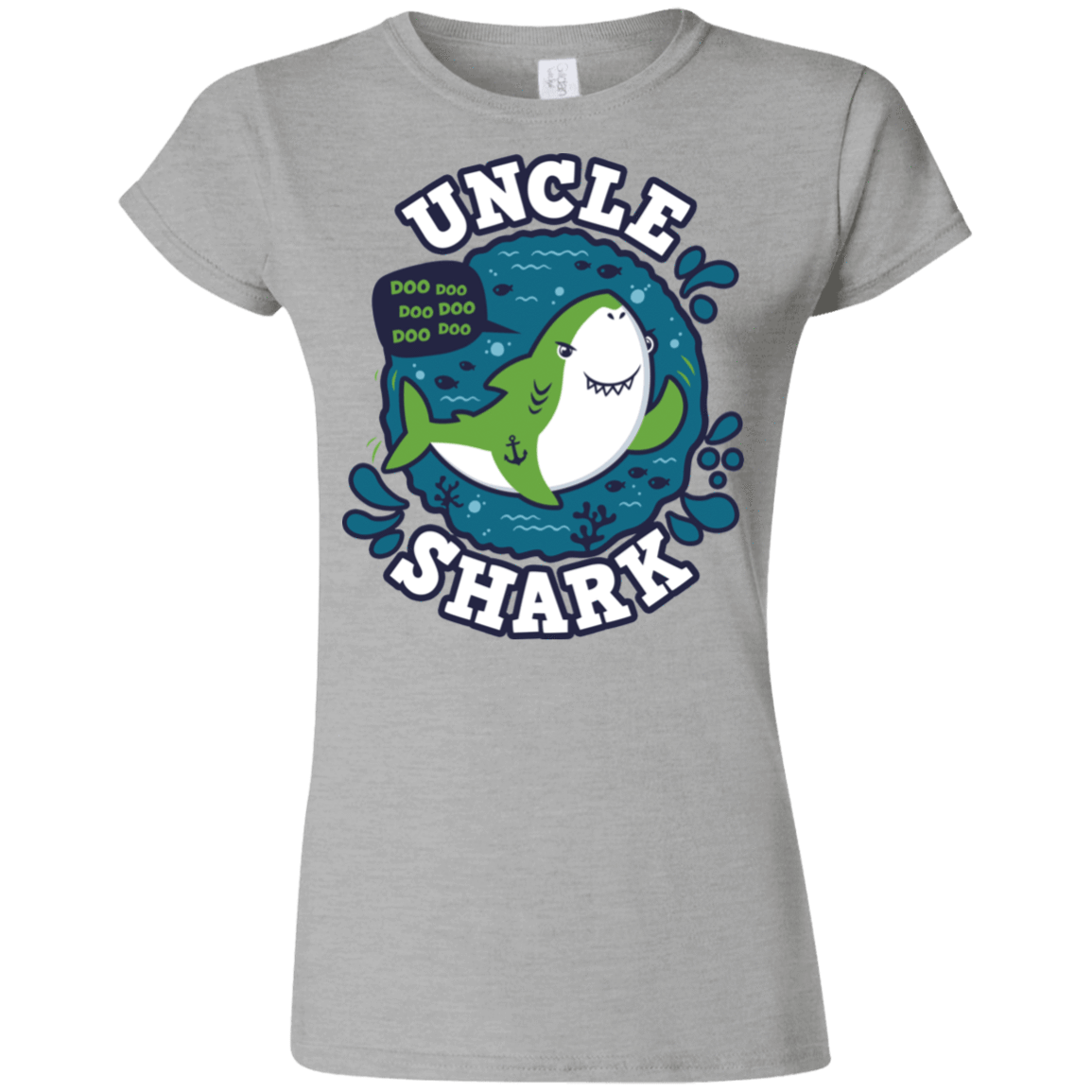 T-Shirts Sport Grey / S Shark Family trazo - Uncle Junior Slimmer-Fit T-Shirt