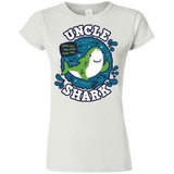 T-Shirts White / S Shark Family trazo - Uncle Junior Slimmer-Fit T-Shirt