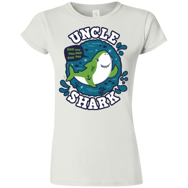 T-Shirts White / S Shark Family trazo - Uncle Junior Slimmer-Fit T-Shirt