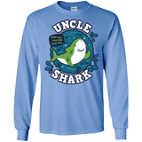 T-Shirts Carolina Blue / S Shark Family trazo - Uncle Men's Long Sleeve T-Shirt