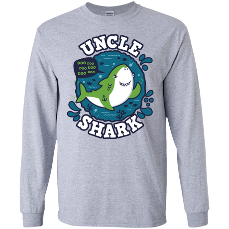 T-Shirts Sport Grey / S Shark Family trazo - Uncle Men's Long Sleeve T-Shirt