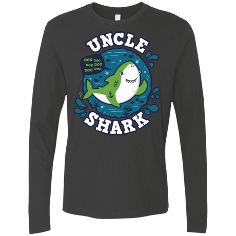 T-Shirts Heavy Metal / S Shark Family trazo - Uncle Men's Premium Long Sleeve