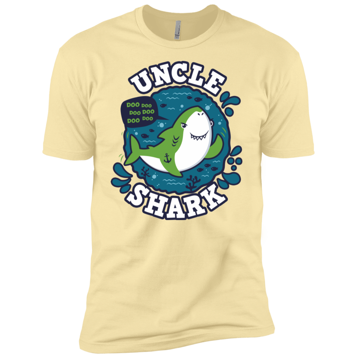 T-Shirts Banana Cream / X-Small Shark Family trazo - Uncle Men's Premium T-Shirt