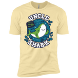 T-Shirts Banana Cream / X-Small Shark Family trazo - Uncle Men's Premium T-Shirt
