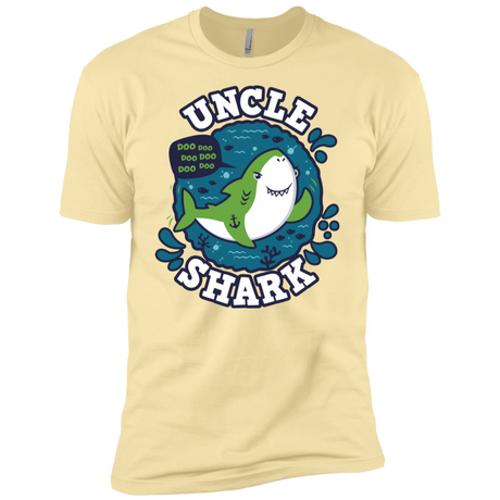 T-Shirts Banana Cream / X-Small Shark Family trazo - Uncle Men's Premium T-Shirt