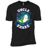 T-Shirts Black / X-Small Shark Family trazo - Uncle Men's Premium T-Shirt