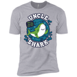 T-Shirts Heather Grey / X-Small Shark Family trazo - Uncle Men's Premium T-Shirt