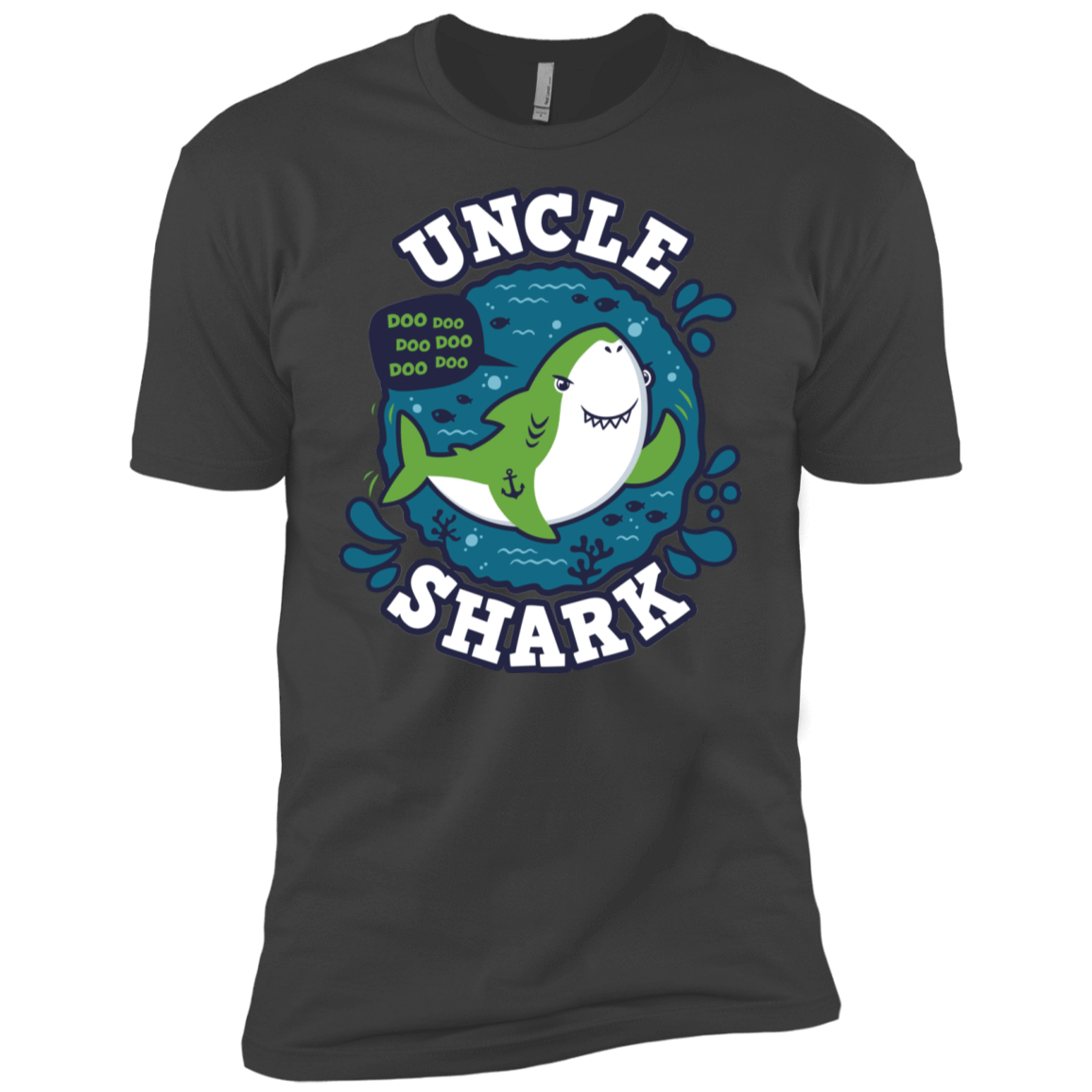 T-Shirts Heavy Metal / X-Small Shark Family trazo - Uncle Men's Premium T-Shirt