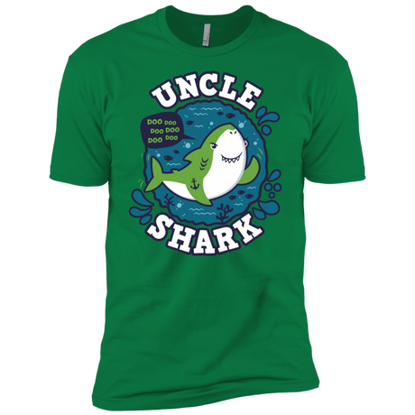 T-Shirts Kelly Green / X-Small Shark Family trazo - Uncle Men's Premium T-Shirt