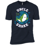 T-Shirts Midnight Navy / X-Small Shark Family trazo - Uncle Men's Premium T-Shirt