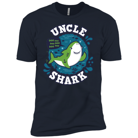 T-Shirts Midnight Navy / X-Small Shark Family trazo - Uncle Men's Premium T-Shirt