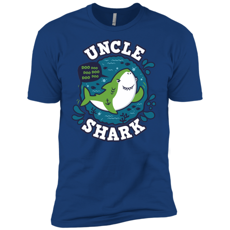 T-Shirts Royal / X-Small Shark Family trazo - Uncle Men's Premium T-Shirt