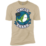 T-Shirts Sand / X-Small Shark Family trazo - Uncle Men's Premium T-Shirt