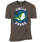 T-Shirts Warm Grey / X-Small Shark Family trazo - Uncle Men's Premium T-Shirt