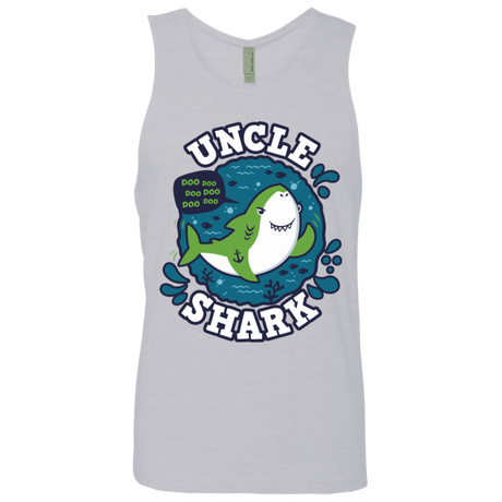 T-Shirts Heather Grey / S Shark Family trazo - Uncle Men's Premium Tank Top