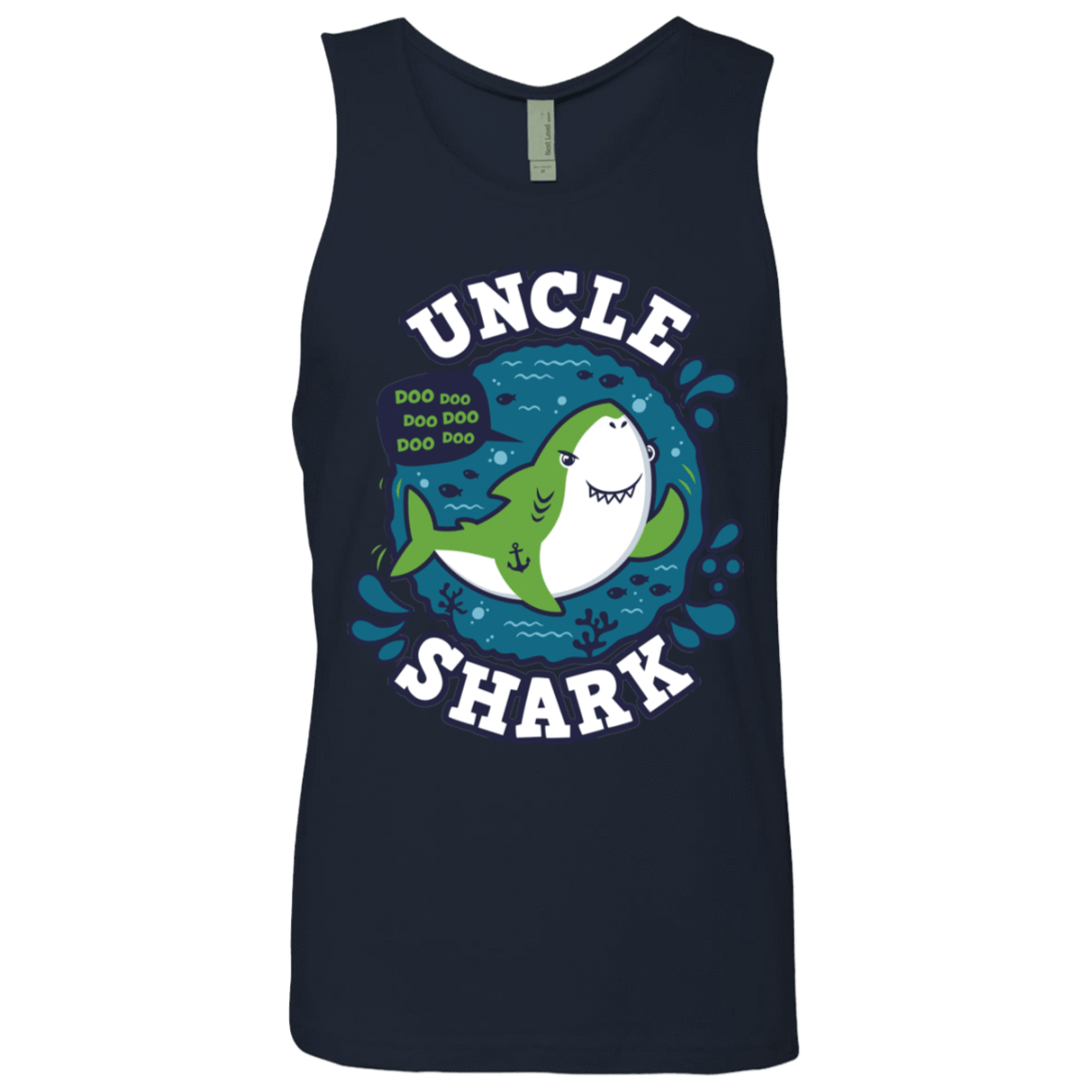 T-Shirts Shark Family trazo - Uncle Men's Premium Tank Top