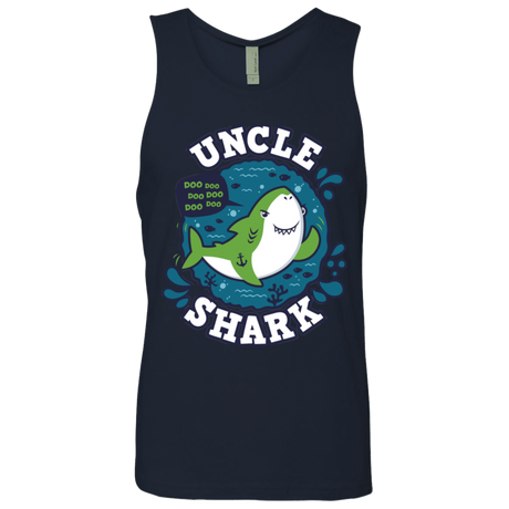 T-Shirts Shark Family trazo - Uncle Men's Premium Tank Top