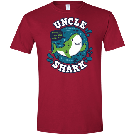 T-Shirts Cardinal Red / S Shark Family trazo - Uncle Men's Semi-Fitted Softstyle
