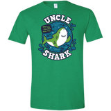 T-Shirts Heather Irish Green / S Shark Family trazo - Uncle Men's Semi-Fitted Softstyle