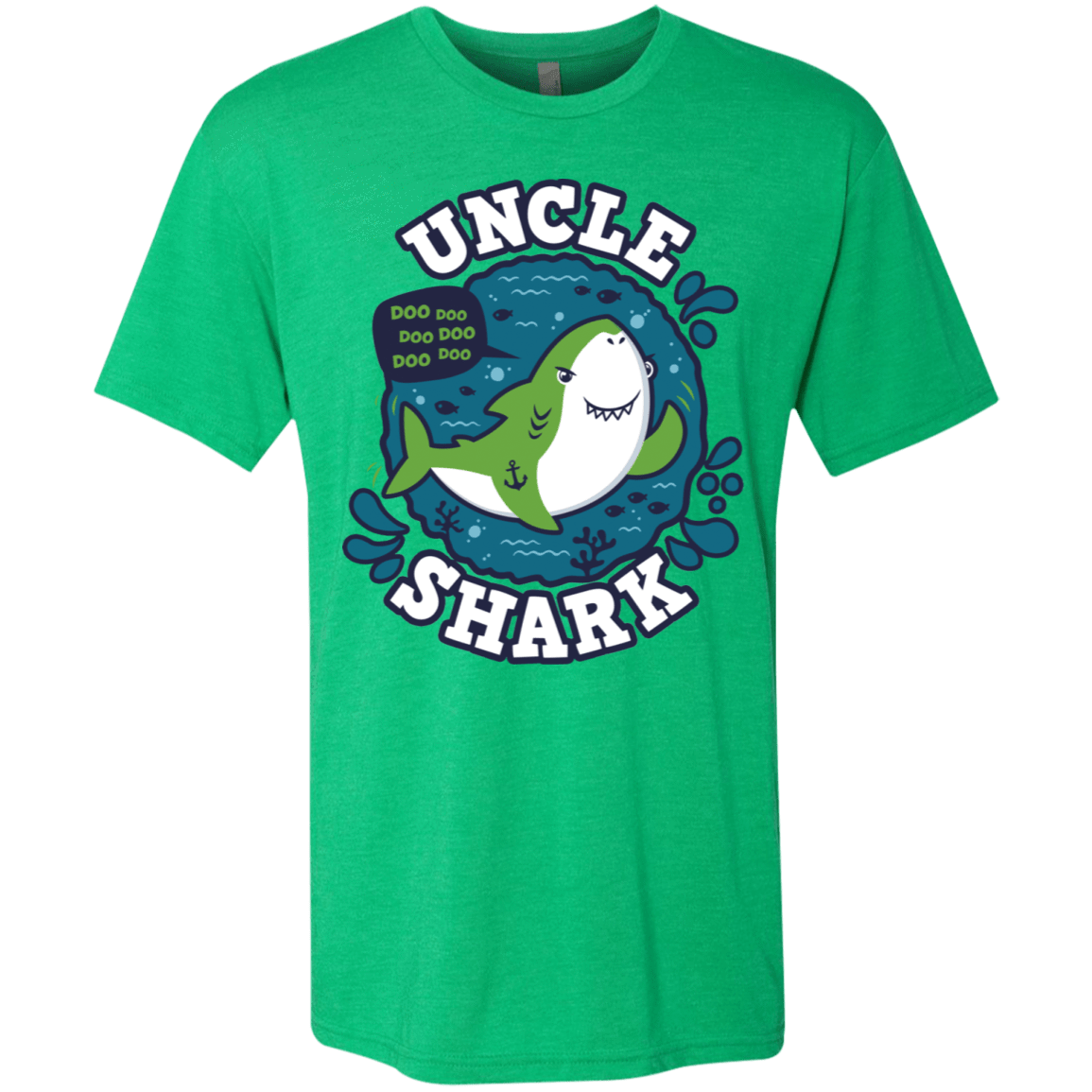 T-Shirts Envy / S Shark Family trazo - Uncle Men's Triblend T-Shirt