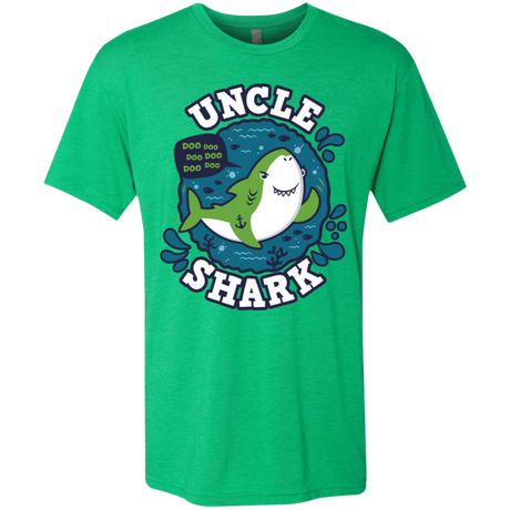T-Shirts Envy / S Shark Family trazo - Uncle Men's Triblend T-Shirt