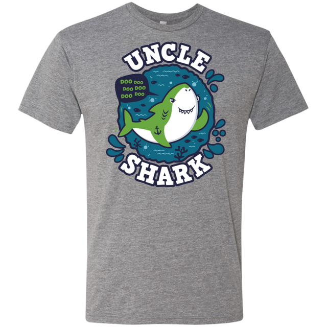 T-Shirts Premium Heather / S Shark Family trazo - Uncle Men's Triblend T-Shirt