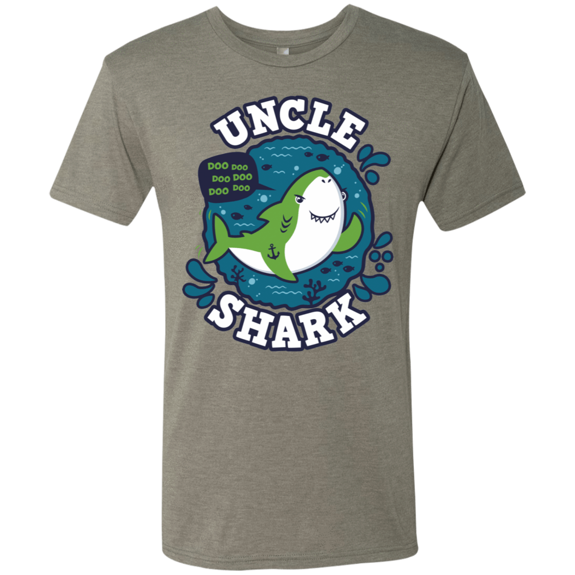 T-Shirts Venetian Grey / S Shark Family trazo - Uncle Men's Triblend T-Shirt