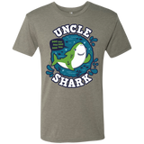 T-Shirts Venetian Grey / S Shark Family trazo - Uncle Men's Triblend T-Shirt