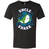 T-Shirts Vintage Black / S Shark Family trazo - Uncle Men's Triblend T-Shirt