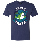 T-Shirts Vintage Navy / S Shark Family trazo - Uncle Men's Triblend T-Shirt