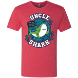 T-Shirts Vintage Red / S Shark Family trazo - Uncle Men's Triblend T-Shirt