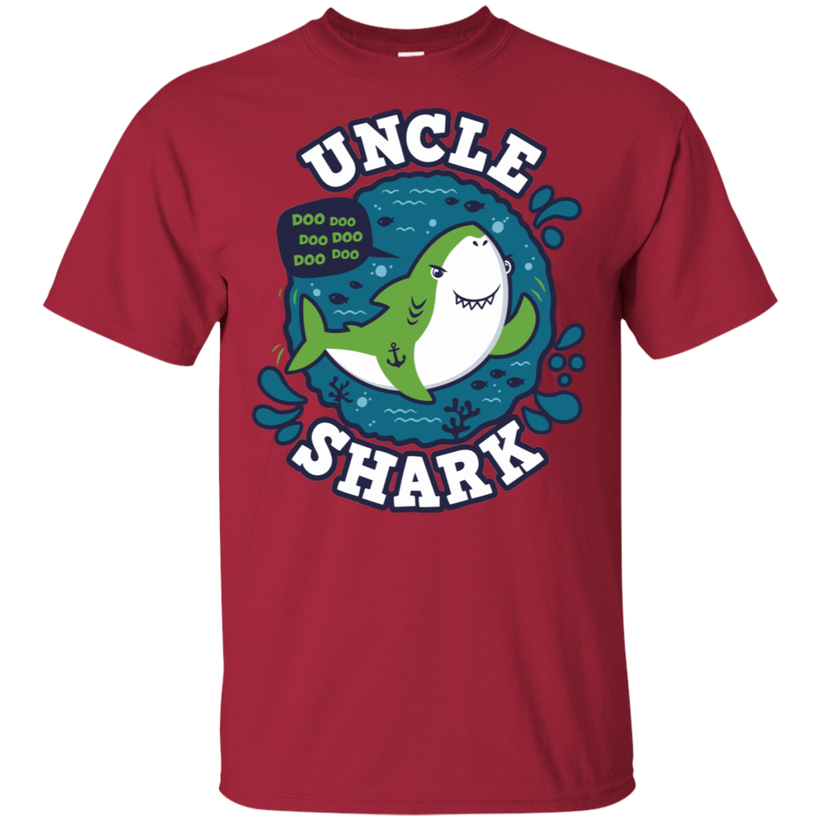 T-Shirts Cardinal / S Shark Family trazo - Uncle T-Shirt