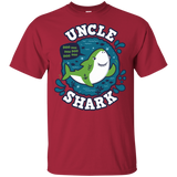 T-Shirts Cardinal / S Shark Family trazo - Uncle T-Shirt