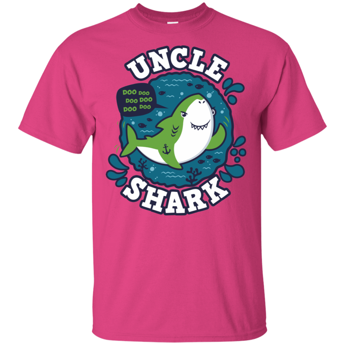 T-Shirts Heliconia / S Shark Family trazo - Uncle T-Shirt