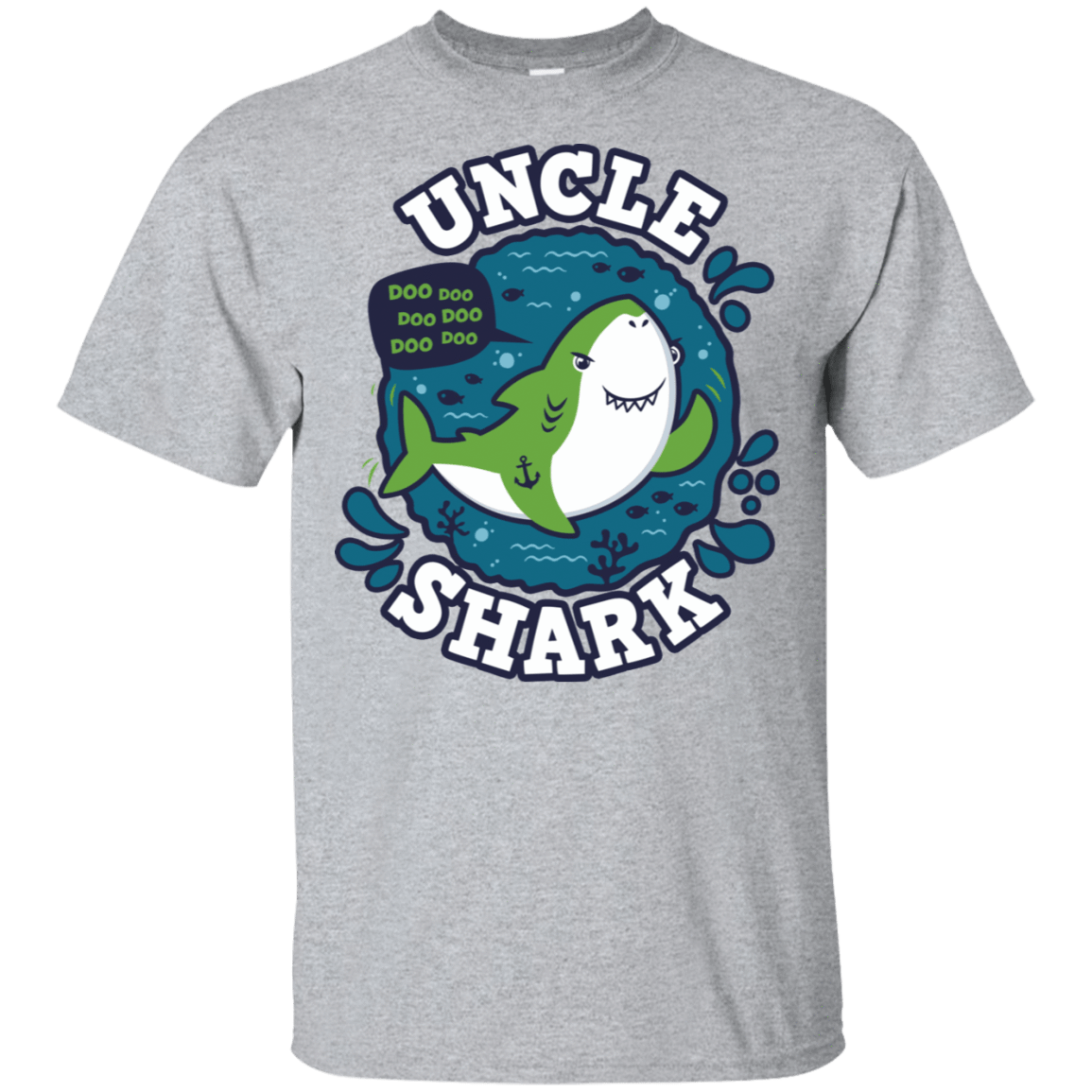T-Shirts Sport Grey / S Shark Family trazo - Uncle T-Shirt