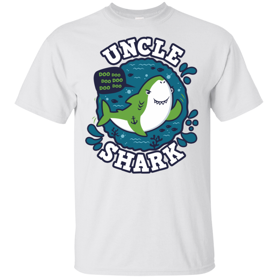 T-Shirts White / S Shark Family trazo - Uncle T-Shirt
