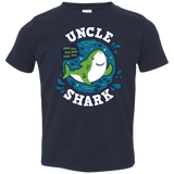 T-Shirts Navy / 2T Shark Family trazo - Uncle Toddler Premium T-Shirt