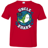 T-Shirts Red / 2T Shark Family trazo - Uncle Toddler Premium T-Shirt