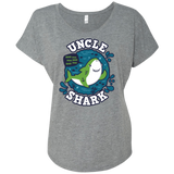 T-Shirts Premium Heather / X-Small Shark Family trazo - Uncle Triblend Dolman Sleeve