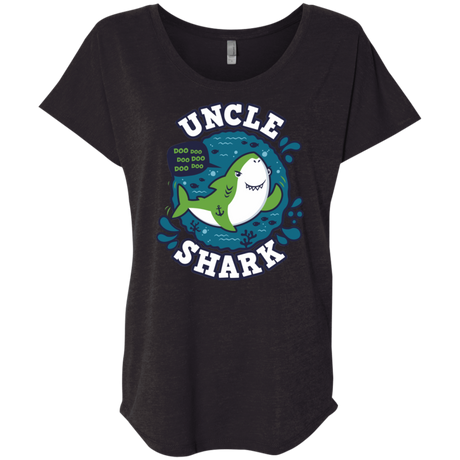 T-Shirts Vintage Black / X-Small Shark Family trazo - Uncle Triblend Dolman Sleeve