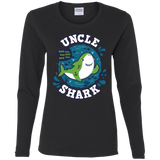 T-Shirts Black / S Shark Family trazo - Uncle Women's Long Sleeve T-Shirt