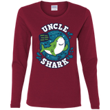 T-Shirts Cardinal / S Shark Family trazo - Uncle Women's Long Sleeve T-Shirt