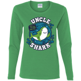 T-Shirts Irish Green / S Shark Family trazo - Uncle Women's Long Sleeve T-Shirt
