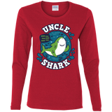 T-Shirts Red / S Shark Family trazo - Uncle Women's Long Sleeve T-Shirt