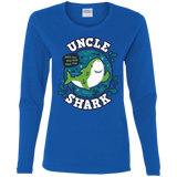 T-Shirts Royal / S Shark Family trazo - Uncle Women's Long Sleeve T-Shirt